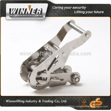 China supplier 1.5" Wide Handle stainless steel ratchet buckle